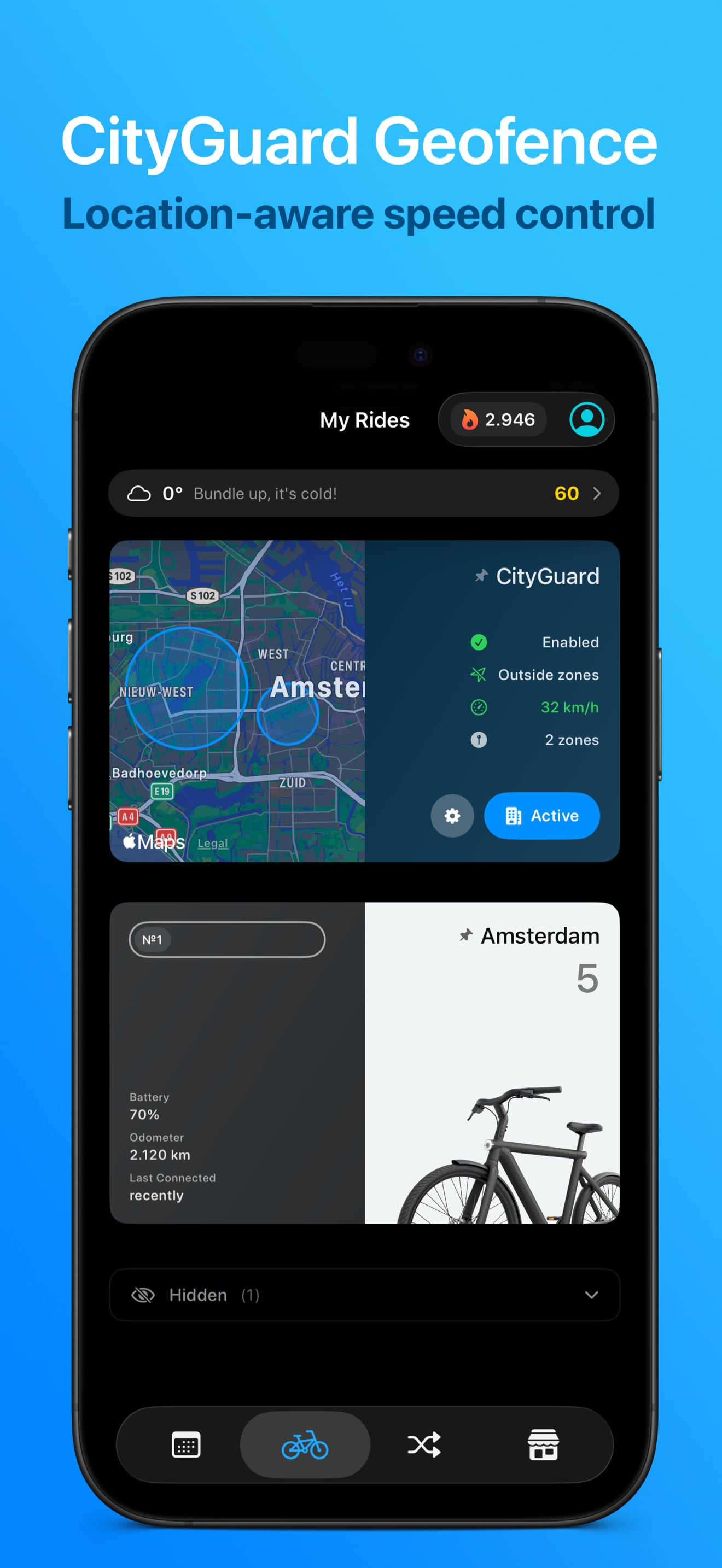 Moofment App - CityGuard Geofence Map